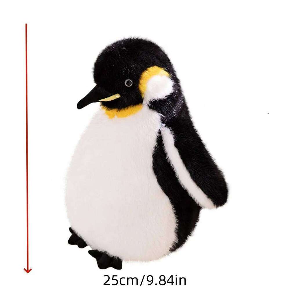 1pc 25cm/9.84in Simulated Penguin Plush Toy Doll Pillow Ragdoll Children's Girl Birthday Gift R260908 - view 7