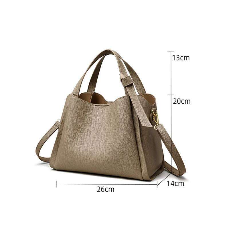 Women's Handbags Retro Fashion Simple New Texture Large Capacity Shoulder Portable Messenger Bucket Bag XJ260306