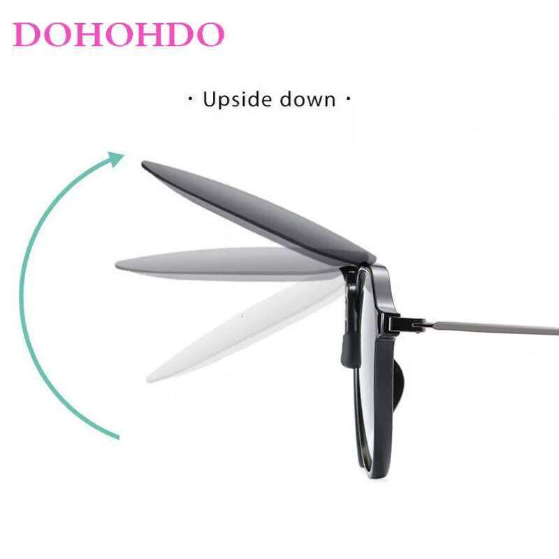 DOHOHDO New Men Women On Sunglasses Polarizing UV400 Protention Vintage Clip Polarized Glasses Night Vision Driving Goggles Z260306