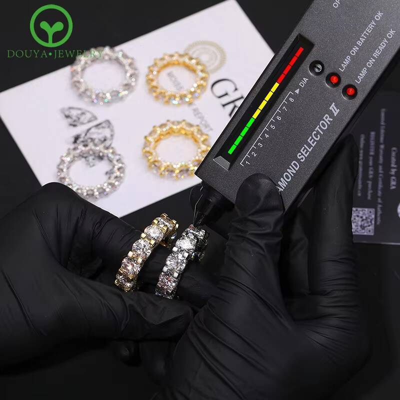 Personalized Touch 2 Carats Moissanite Flanks Full of Diamonds 14k Gold S925 Silver Custom Signet Moissanite Ring