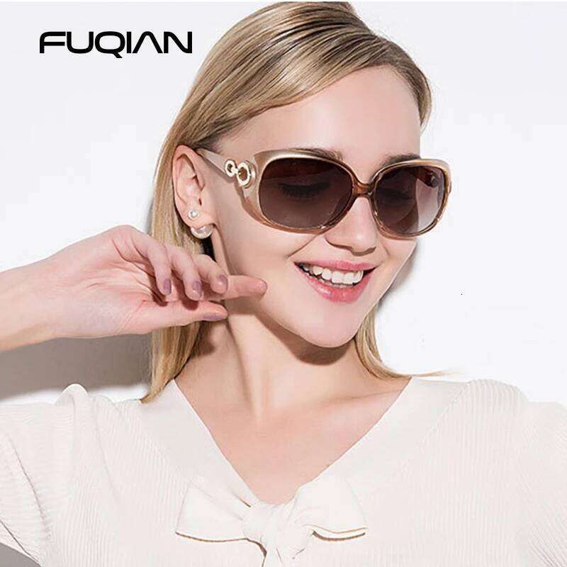 Brand Design Oversized Polarized Sunglasses Women Luxury Big Oval Plastic Ladies Driving Sun Glassses Vintage UV400 Z260306