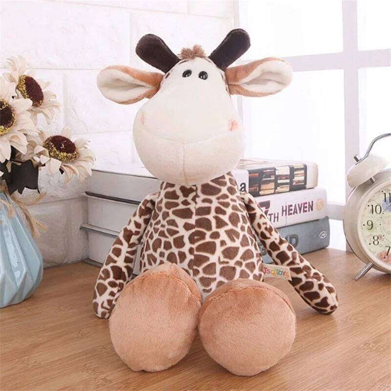 Kawaii Stuffed Plush Animals Soft Dolls Set Jungle Lion Elephant Tiger Dog Fox Monkey Deer - Children's Gift Baby Kids Hobby R260908 - view 4
