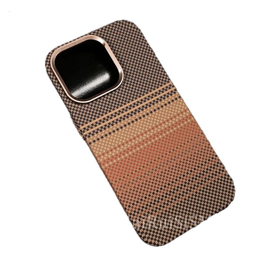 Suitable for iPhone17 Kevlar Carbon Fiber Magnetic Phone Case Apple 16promax Luminous Anti-fall Protective Cover