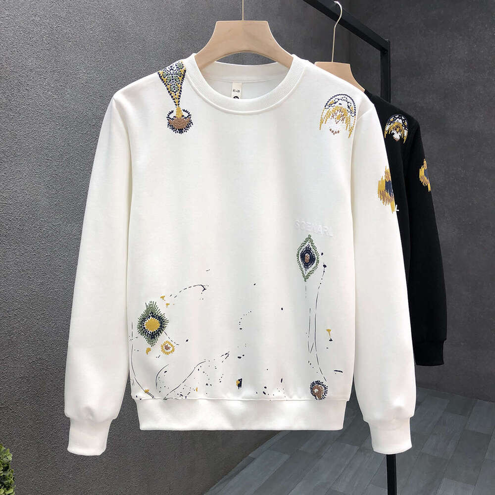 High-End Stylish Casual Sweatshirt For Men Trendy Brand Handsome Pullover Jacket Spring And Autumn New Men's Top Luanyun