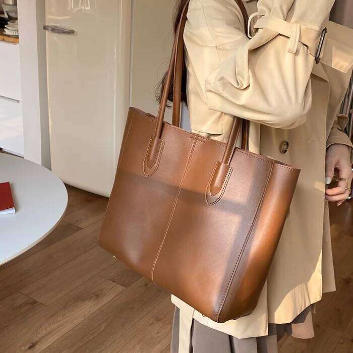 Designer women handbag Large capacity Soft PU leather Commuting lady big Totes Casual female Shoulder bag Shopping Composite Bag XJ260306