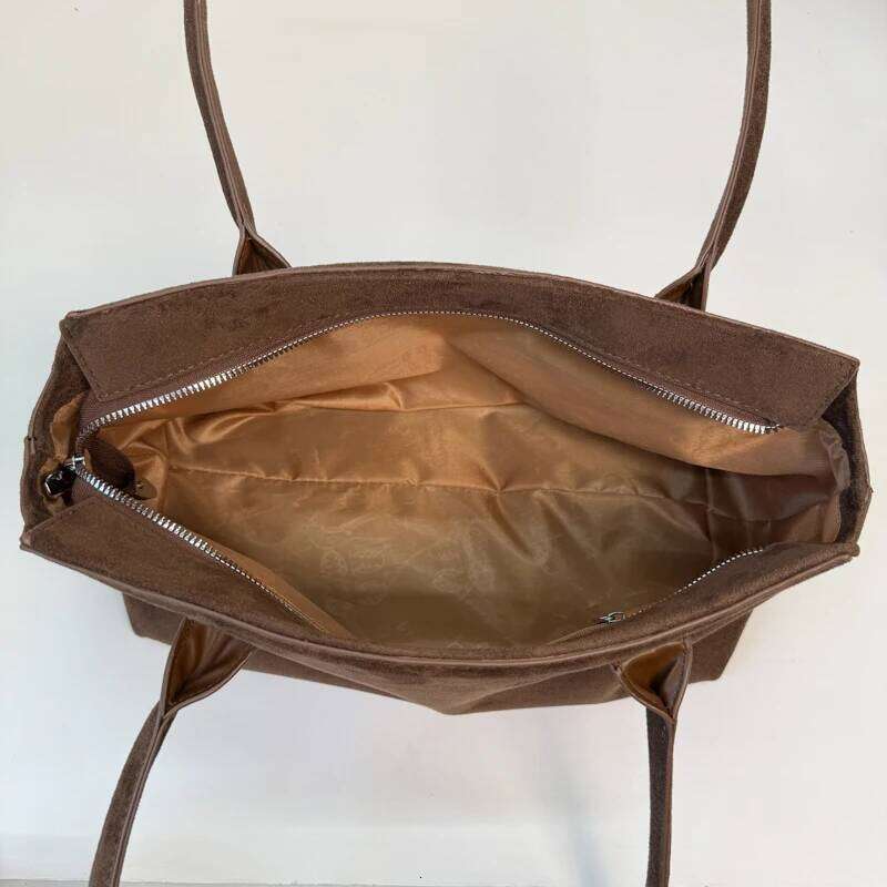 LEFTSIDE Women Faux Suede Shoulder 2025 Winter Retro Small Underarm Bags Luxury Designer Trend Female Tote Bag Handbags XJ260306