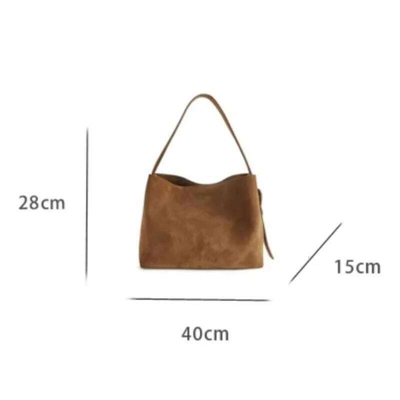 2025 New Retro Brown Large Capacity Shoulder Underarm Bag, Crossbody Fashion and Leisure Daily Commuter Women's Bag XJ260306