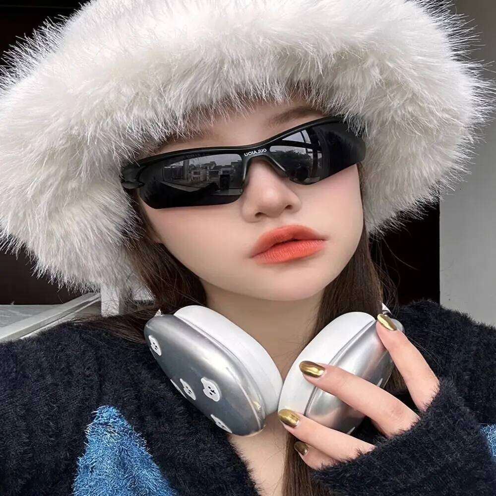 Trendy Plastics Sports Driving Fishing Y2K Sunglasses Cycling Oval Shades for Men Women Z260306