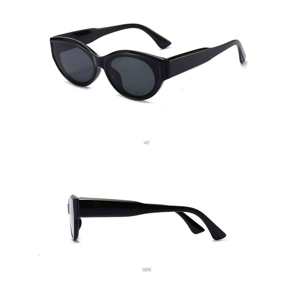 Fashion Black Small Frame Cat Eye Sunglasses Women Outdoor Driving Sunshade Eyeglasses Men UV Protection Eyewear UV400 Glasses Z260306