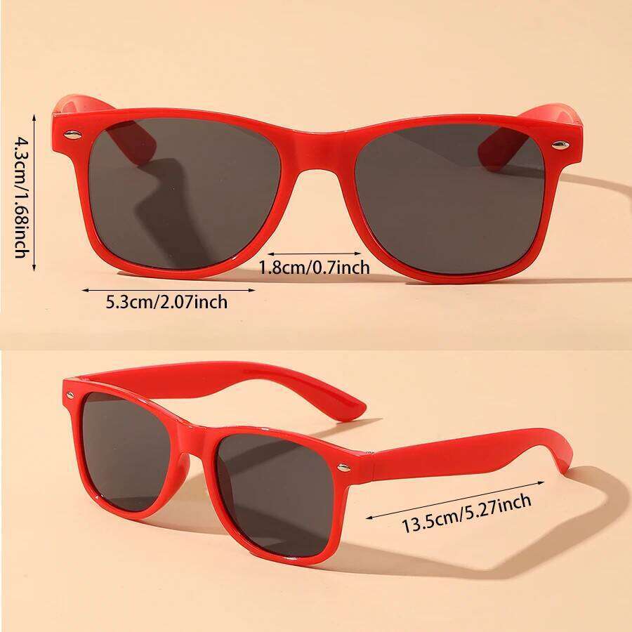 3pcs Unisex Colorful Fashion SunglassesFor Daily Vacation Beach Party And Festival Accessories Z260306