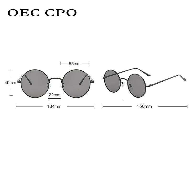 OEC CPO Classic Men Round Sunglasses Women Frame UV400 Sun Glasses Men's Female Fashion Eyewear O90 Z260306