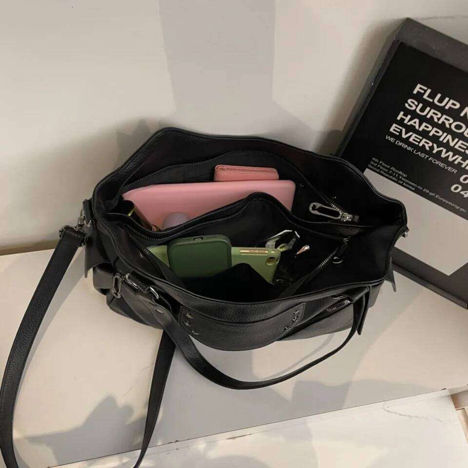 Luxury Business Commuting Large Capacity Tote Hand Soft Pu Leather Shoulder Bags for Women Zipper Women's Handbags Quality XJ260306