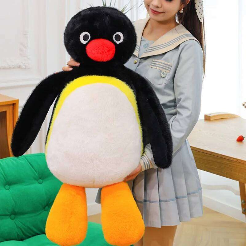 45/60/85cm movable joints Plush Toy Pingu Kawaii Penguin Stuffed Doll Cartoon Animal Cute Home Decor Kid Birthday Gift R260908 - view 5