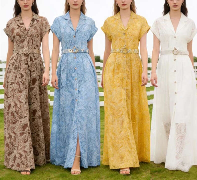 2026 Spring and Summer European and American Elegant and Fashionable Slim fit Sleeveless Shirt with Flip Collar Jacquard Pattern Multi color Long Horn