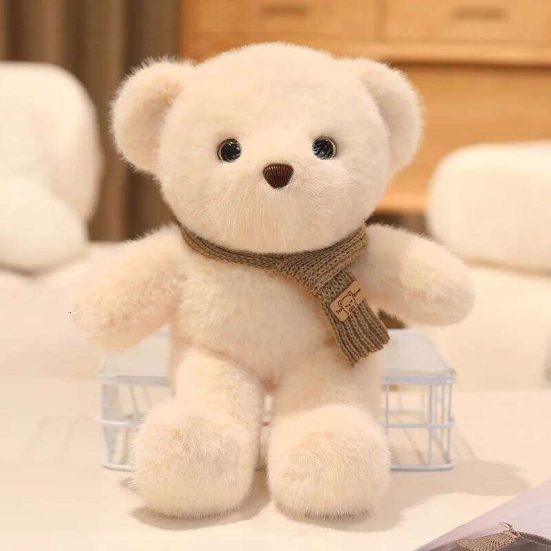 1pc 30cm/11.81in Cute plush toy hugging bed with sleeping teddy bear girl doll birthday gift R260908 - view 3