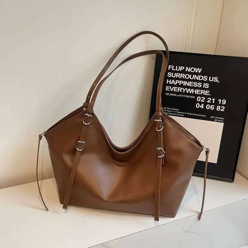 New Retro Fashion Tote Niche All-in-one Large Capacity Commuter Shoulder Senior Leisure Bag Women's Handbag High Quality XJ260306
