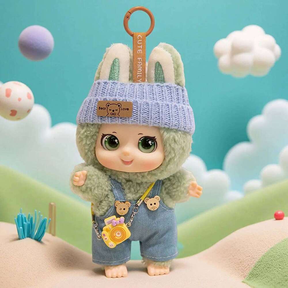 Cute and Fragrant Wear Clothes Animals Vinyl Face Plush Animal Toys Pendant Rabbit Bear Sheep Gift for Kids Hang Bag R260908 - view 5