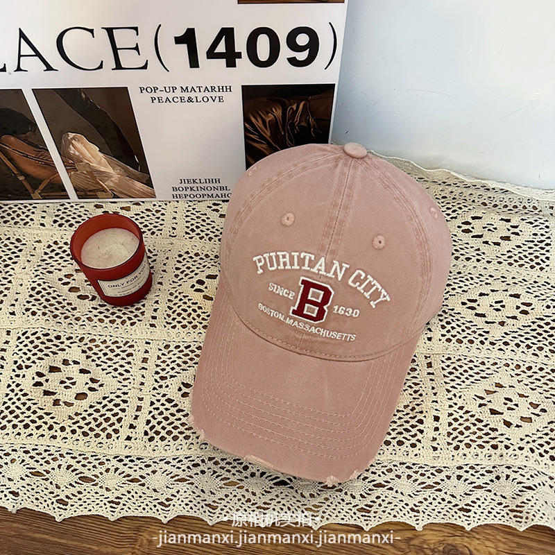 2026 New Designer Luxury Brand Spring/summer American B-shaped Embroidered Street Style Soft Top Baseball Hat Casual Versatile Suitable For Couples Ha