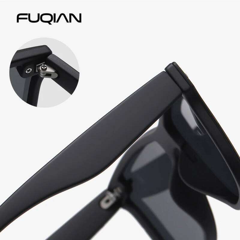 Luxury Square Polarized Sunglasses Men Women Fashion One-piece Sun Glasses Unisex Vintage Mirror Blue Driving Travelling Shades Z260306