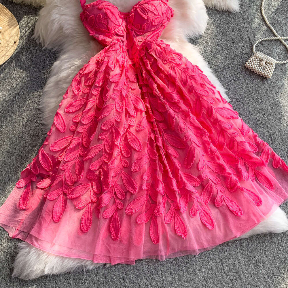 The 2026 new sweet, youthful, romantic 3D flower strapless A13 dress has a high-end fairy like feeling