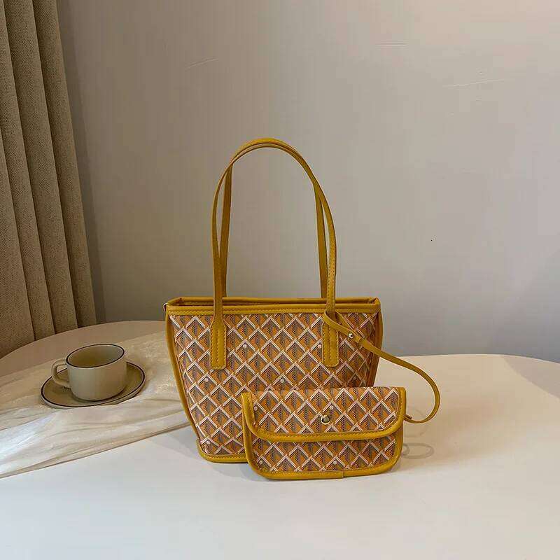 shopping Bag Classic Large Capacity Tote Two Suitcase Versatile Shoulder Handbag XJ260306