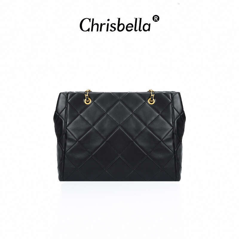Quilted Pearl Horsebit Chain Bag - Elegant Black Shoulder Crossbody Bag for Women SENYY