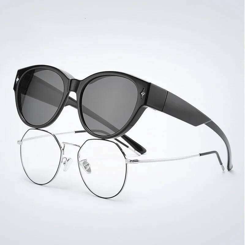 Fit Sunglasses Driving Outdoor Activities Over Prescription Glasses for Myopia Unisex Style Z260306