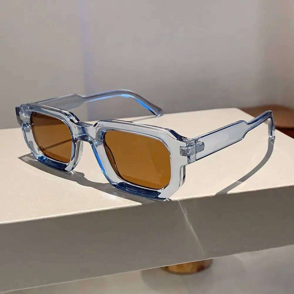 Retro UV400 Protection Square Frame Sunglasses Y2K Punk Sun Glasses Small Shades for Women & Men Z260306