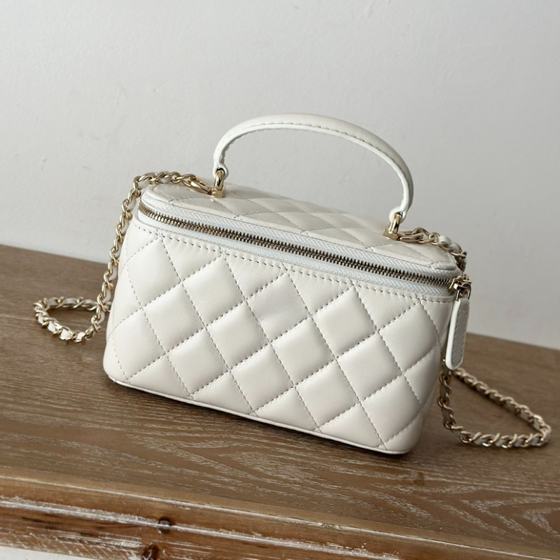 Vanity Case Top Quality Designer Vanity Bag Shoulder Bag Luxury Box Bag Handbag Makeup Bag Woman Toiletry Bag Cosmetic Bag Crossbody Bag Mini Bag Flap Bag Teto Bag 1496