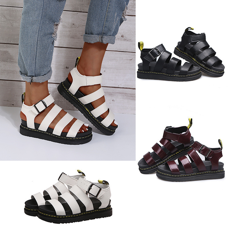 Free shipping designer shoes Summer original men's and women's casual outdoor slippers flat sandals couple style Cost-effective white