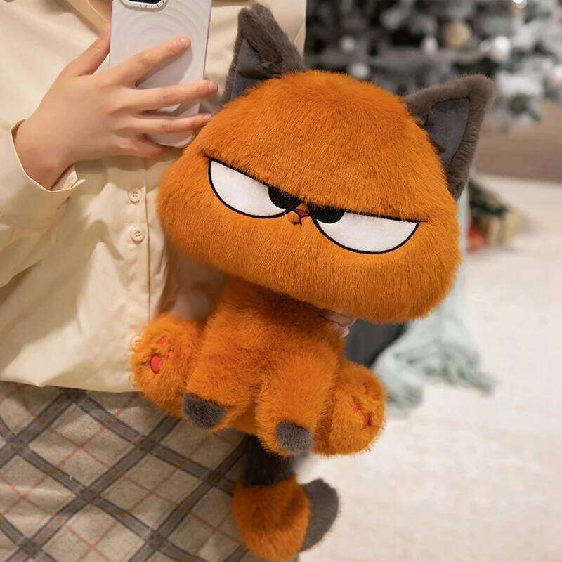 25CM Cute Orange Cat Plushie Soft Doll Kawaii Cartoon Stuffed Animals Toys Kid Birthday Halloween Gifts Home Decor R260908 - view 4