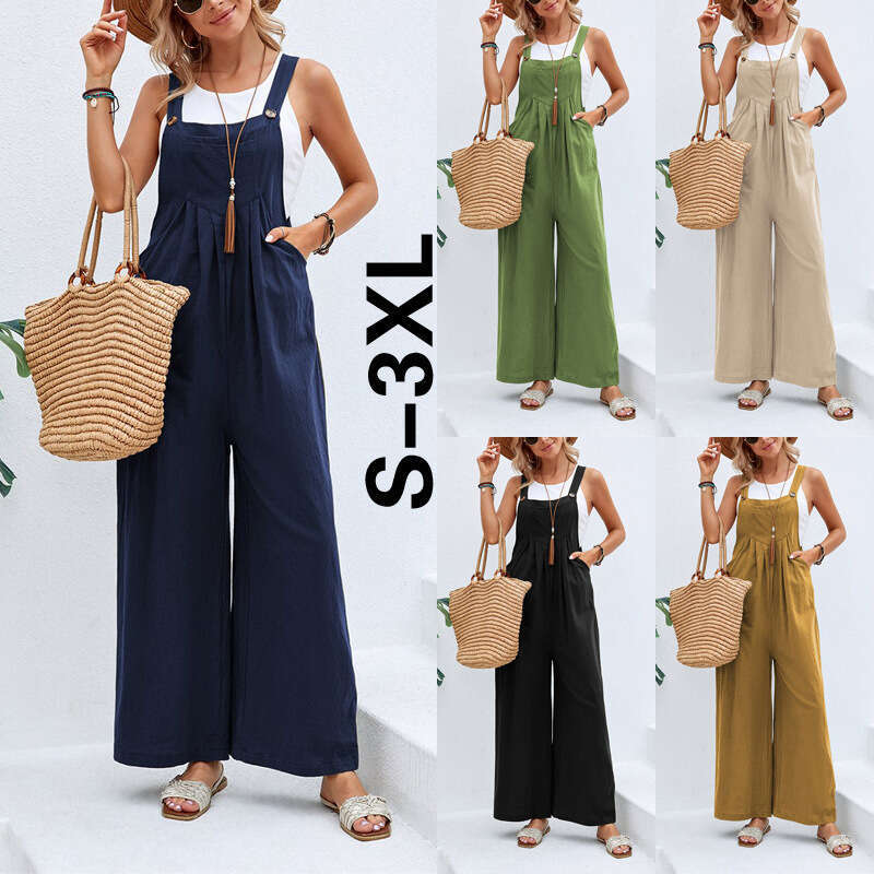 2026 Spring and Summer New Designer Women's European and American Fashion Hot Selling Solid Color Casual Pants