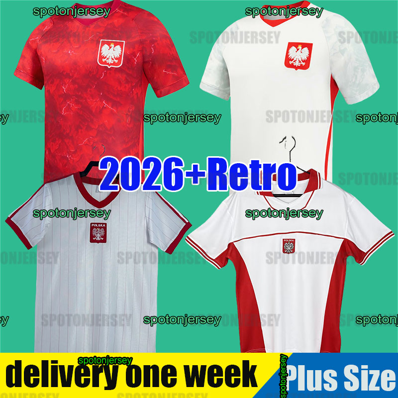 2026 LEWANDOWSKI Poland Soccer Jerseys FRANKOWSKI Polonia football shirts 26 27 KRYCHOWIAK GROSICKI Zielinski MILIK maillot foot Pologne 2026 Polish Men kids kit