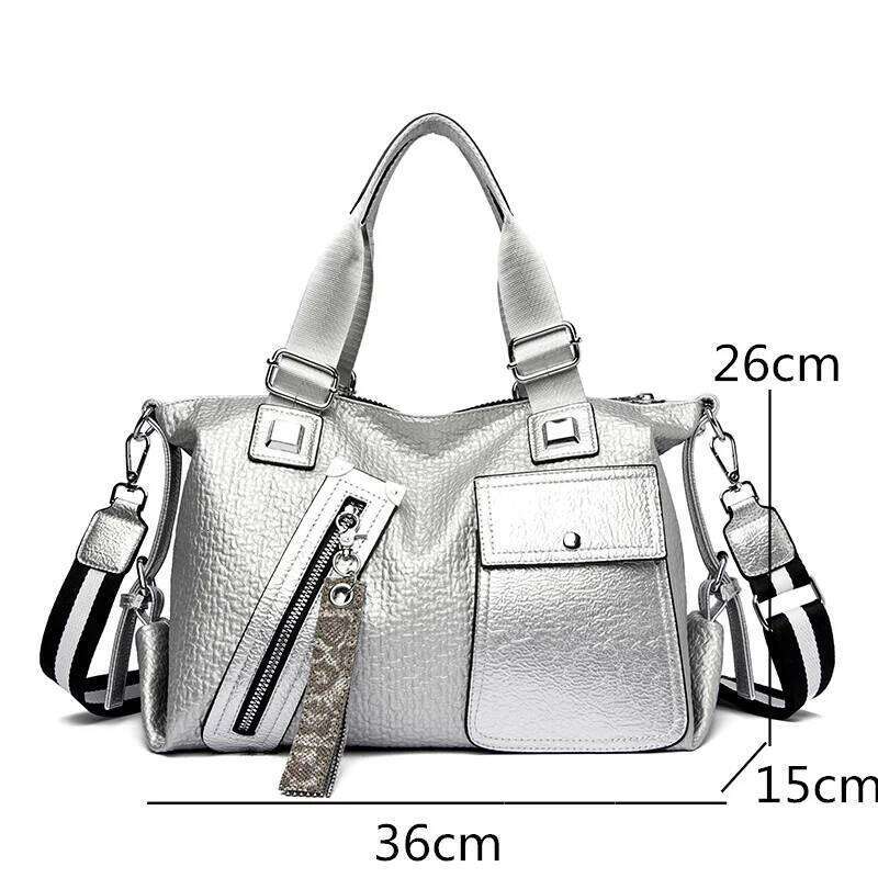 Luxury Handbags Designer Letter Leather Hand Big Capacity Tote Bag for Women 2022 Black Top-handle Shoulder Bags XJ260306