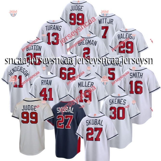 99 Aaron Judge Team USA 2026 World Baseball Classic Jerseys Paul Skenes Pete Crow-Armstrong Tarik Skubal Cal Raleigh Harper United States Fans Jerseys