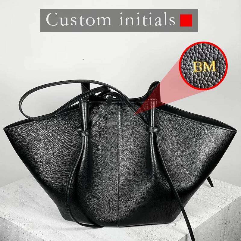 Custom Initials Large Capacity Tote Bags For Women Luxury Designer Handbag Purse 2025 New In PU Lychee Pattern Underarm Shoulder XJ260306