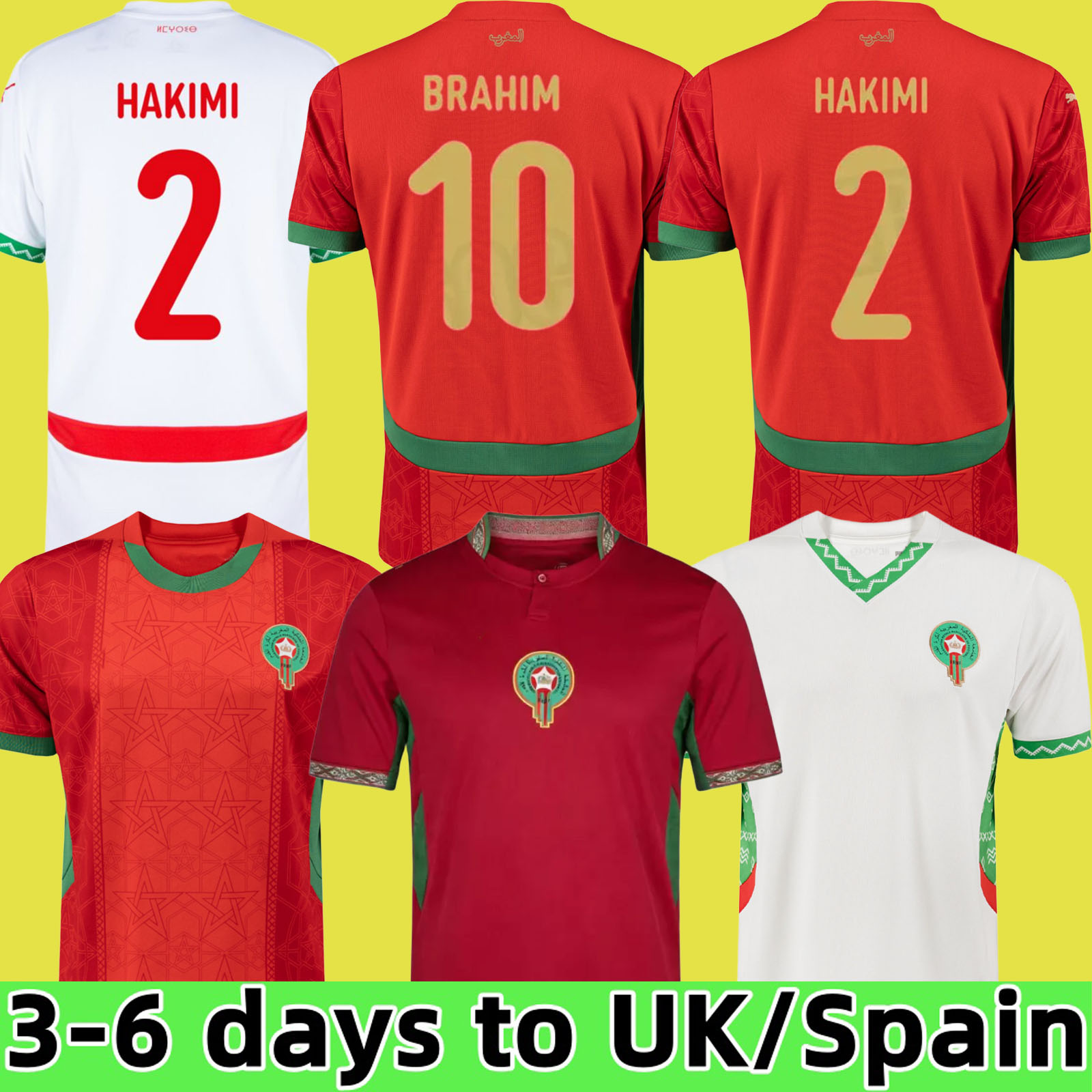Morocco 2026 World CUP soccer jersey 2025 Africa Cup HAKIMI BRAHIM OUNAHI 2027 SAISS ZIYECH Y.EN-NESYRI 25 26 27 National team Home Player football shirt men Kids kit