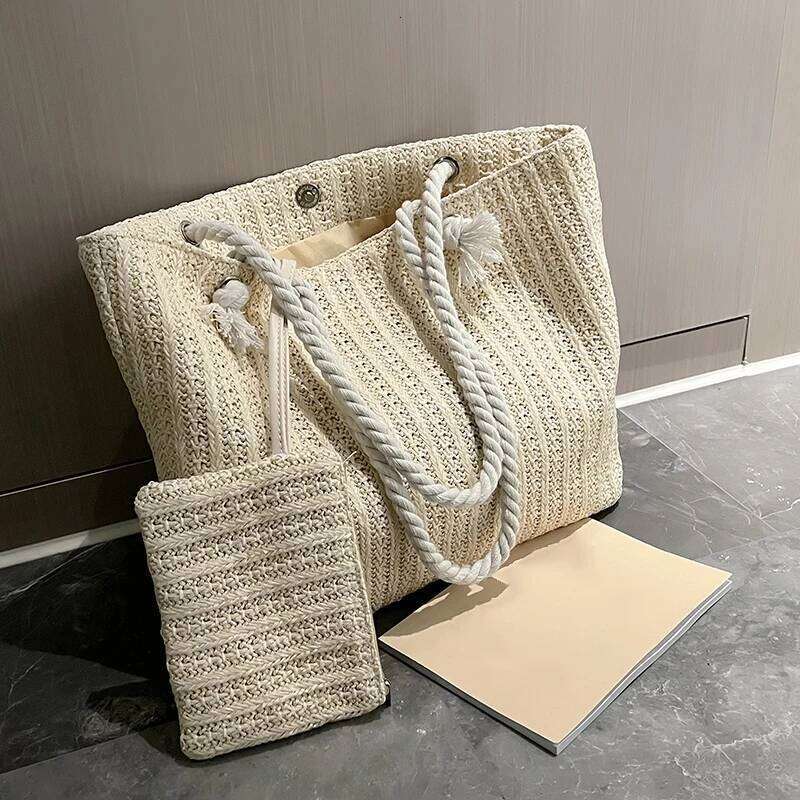 Fashion Large Capacity Straw Tote Designer Women Handbags Handamde Woven Summer Beach Bag Casual Bali Big Purse XJ260306