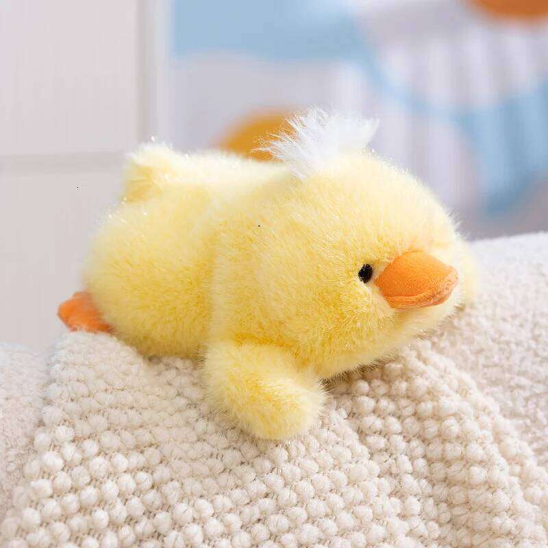 Cute Desktop Little Animal Plush Toys Fluffy Lying Prone Cartoon Rabbit Panda Penguin Sloth Piggy Capybara Doll Funny Gift R260908 - view 6
