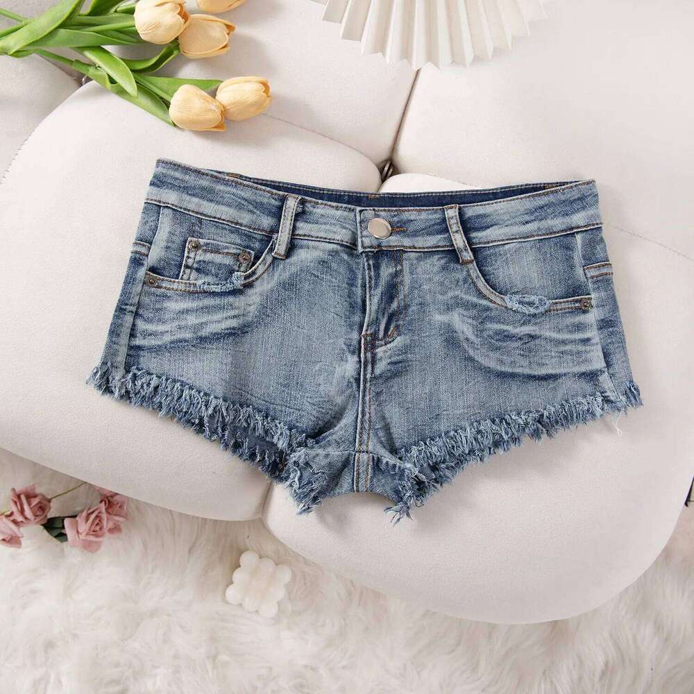 New Summer Fashion Sexy Low Waist Ripped Women's Denim Shorts Hot Pants Jeans Ropa De Mujer XJ260306