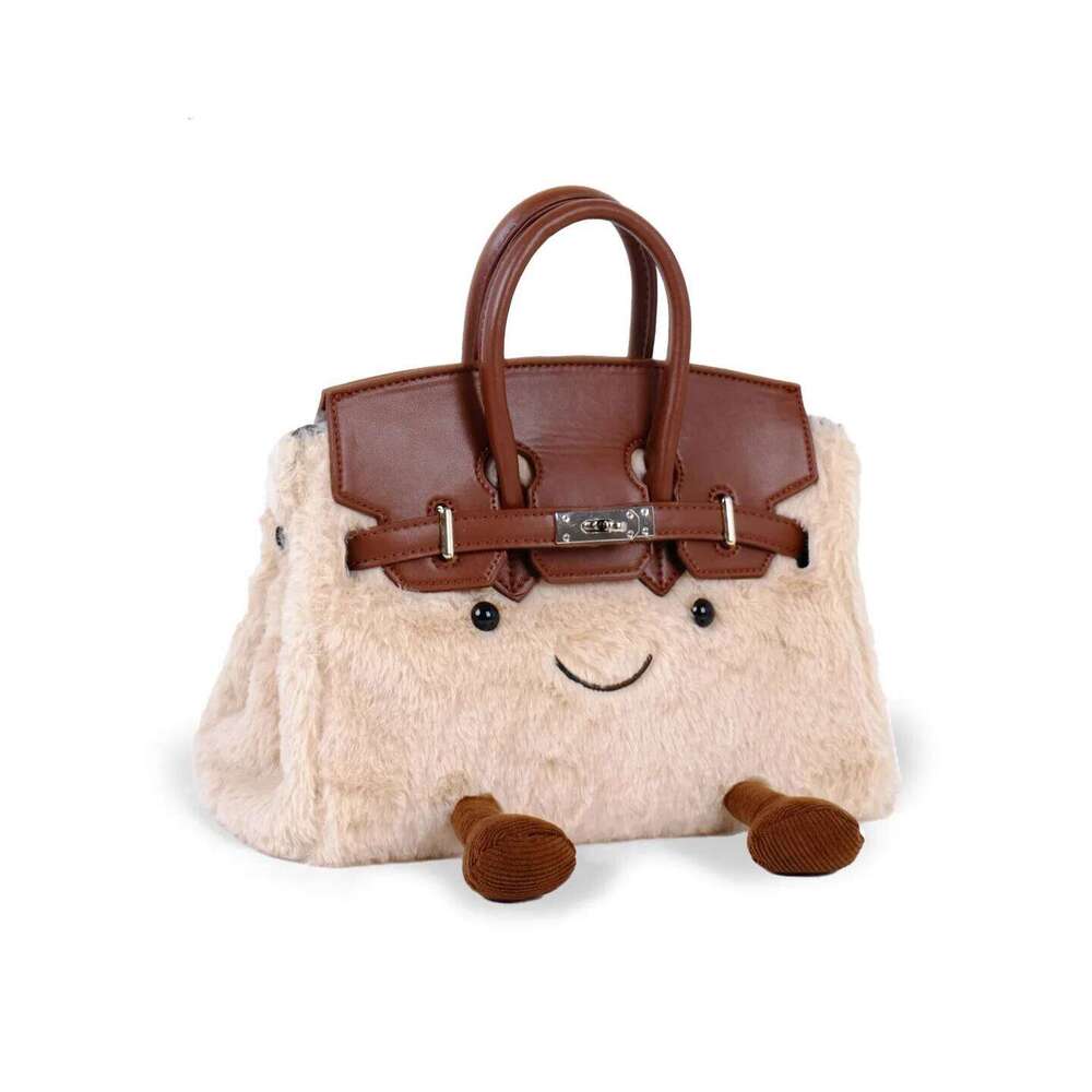 Cute plush messenger bag women's 2025 autumn and winter new cartoon fashion fluffy handbag XJ260306