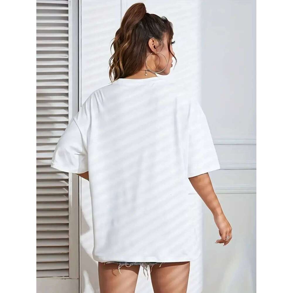 Plus Size Not My Problem T - Shirt for Women | Casual Crew Neck Medium Stretch XJ260306