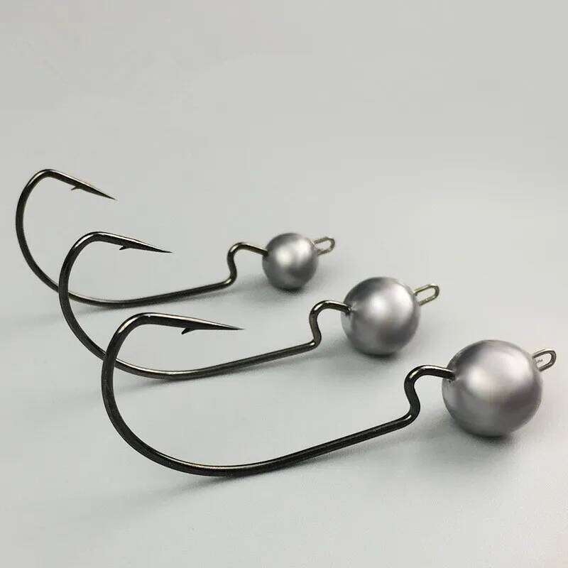 Fishing Mustad Hook Jig Head Sharp Original Color 3.8/5.7g/7.5/10.5g Worm Crank Fishhook Lot 3 Pieces S260305