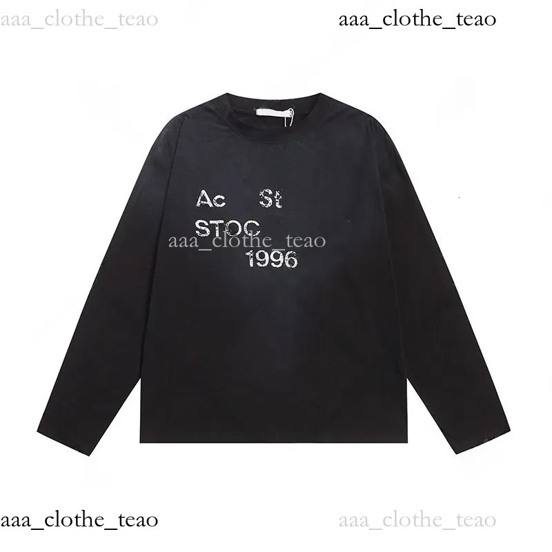 2026 Designer T Shirts acnelies studiolies Hoodie Letter Printed acnes hoodie Fashion Spring Summer Long Sleeve Washed Styles Breathable T-Shirts Size S-Xl 245