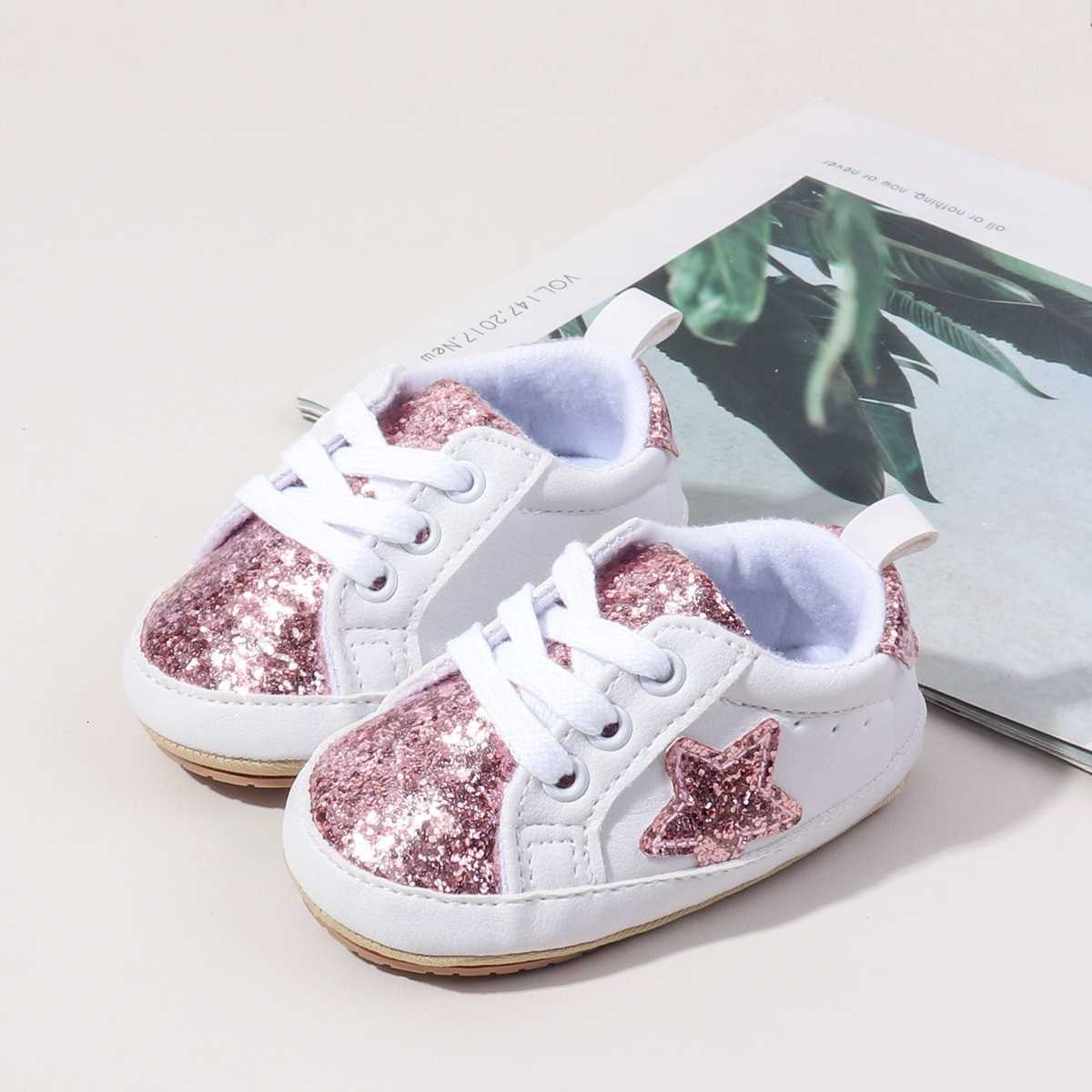 Customized handmade baby shoes with baby name pictures to celebrate the first step of newborns lace baby shoes for toddlers X250322