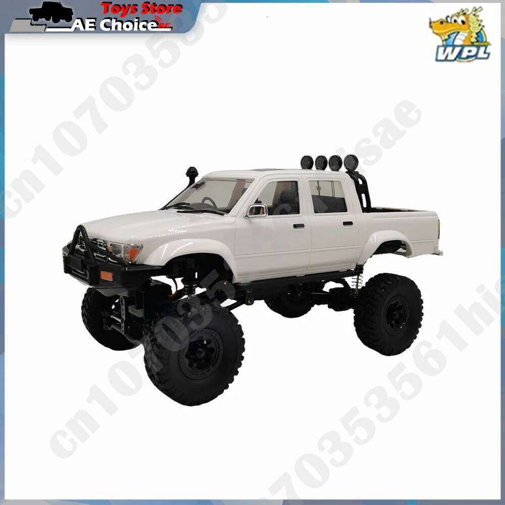 New WPL C64-1 RC Car 1:16 Hailax 2.4G 4WD Remote Control Pick-up Truck Controllable LED Light Electric Toy Off-Road Vehicle Mode C260306