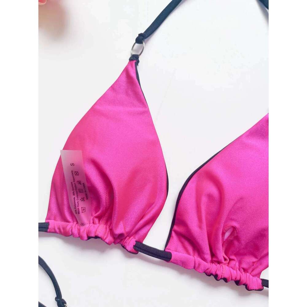 Sexy Bikinis 2024 Swimsuit For Women Swimwear Brazilian Bikini Set Biquini Female Swimuits Bandeau Black Beachwear XJ260206