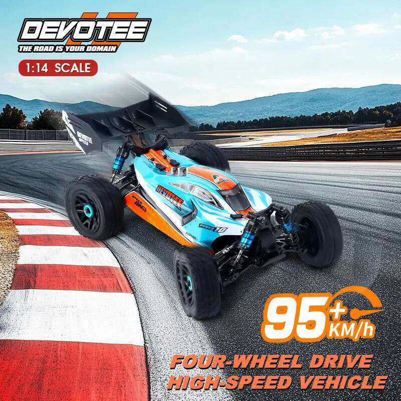 XDKJ-001 95KM/H 4WD 3S Racing Car 1/14 Brushless High Speed Competitive Drift Remote Control RC Cars Toys C260306