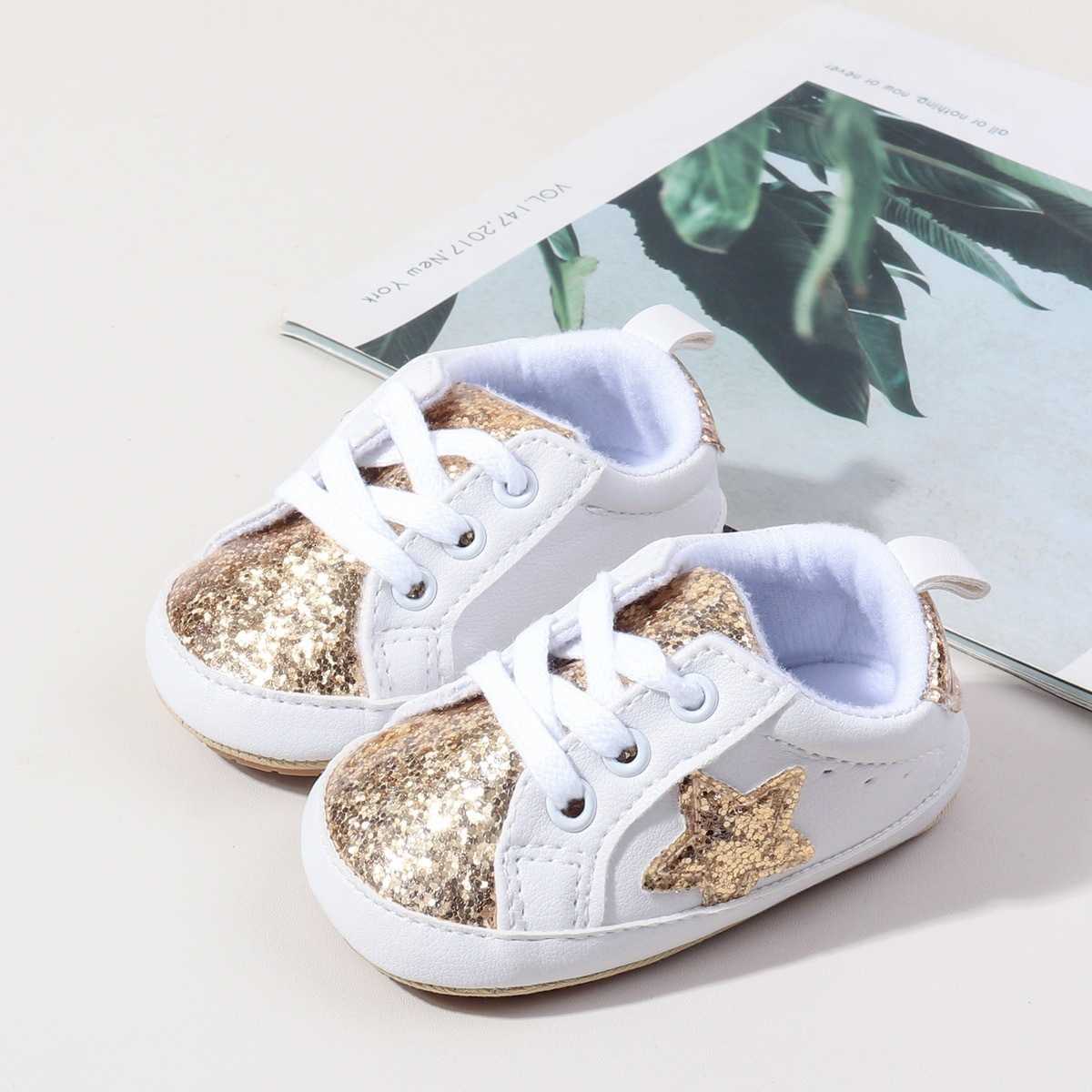 Customized handmade baby shoes with baby name pictures to celebrate the first step of newborns lace baby shoes for toddlers X250322