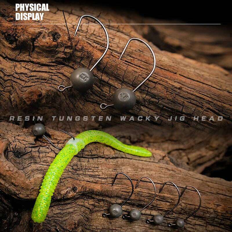 LSP Resin Inch Wacky Hook/ Weedless Grass Blocking Barbed Fishhook Fishing Tackle Accessories Kit Pesca S260305